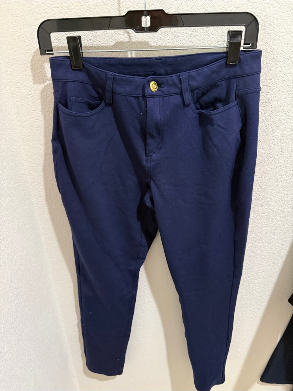 Michael Kors Navy Blue Dress Pants with Gold Accent